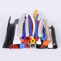 Color-matched silicone extrusion profiles used in home appliances